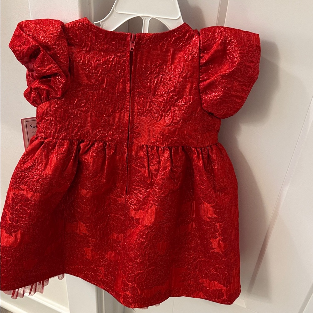 Rare Editions Red Formal Kids Dress - Picture 2 of 3